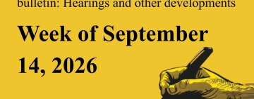 Journalism and freedom of expression bulletin — Week of Sept. 14, 2026